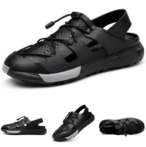 black closed toe non slip shoes